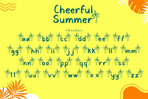 Cheerful Summer Font AEN Creative Store 