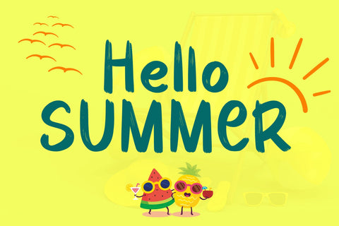 Cheerful Summer Font AEN Creative Store 