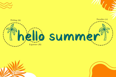Cheerful Summer Font AEN Creative Store 