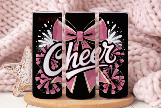 Cheerleader 20oz Tumbler Design Sublimation DesignSVG 
