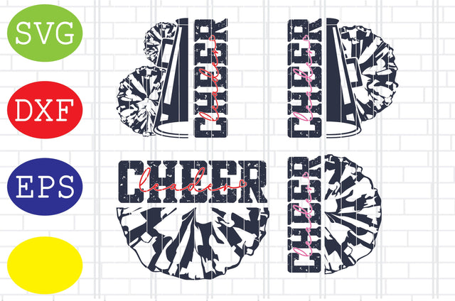 Cheerleader Pompoms Svg, Cheerleader Svg, Cheerleading Vector, Cheer Pom Poms Cut Files, Sport Svg, Jpg, Eps, Dxf Files SVG DigitalSvgFiles 