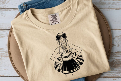 Cheerleader svg, Cheerleader Name svg, Cheer Dance svg, Cheering Squad svg SVG DesignDestine 