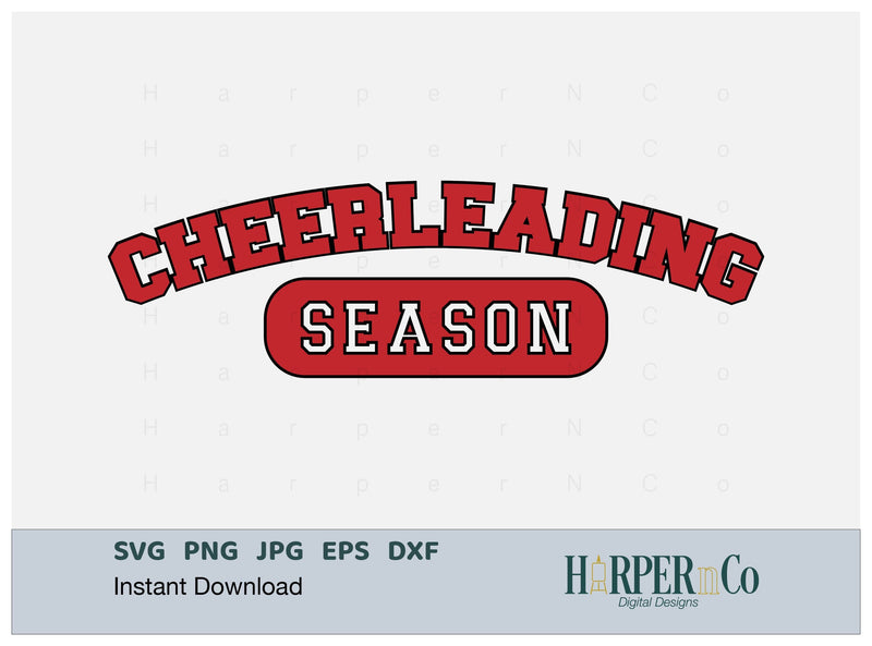 Cheerleading Season Laser SVG EPS Cut File SVG HarperNCo 