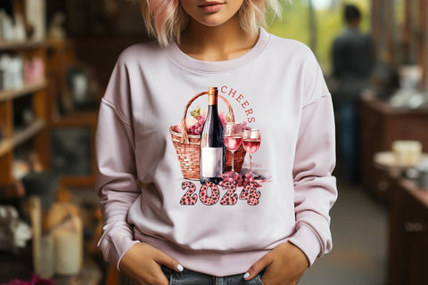 Cheers 2024 | New Year PNG Sublimation Sublimation CraftLabSVG 