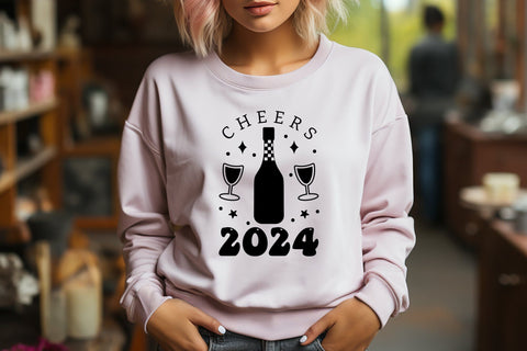 Cheers 2024, New Year SVG Design SVG CraftLabSVG 