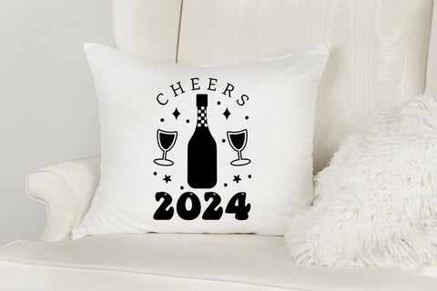 Cheers 2024, New Year SVG Design SVG CraftLabSVG 