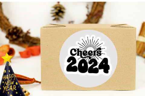 Cheers 2024 Sticker Design Sublimation Regulrcrative 