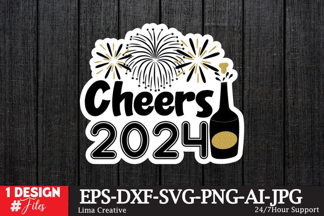 Cheers 2024 Sticker SVG ,Happy New Year ,New Year T-shirt Design , New Year SVG DEsign BUndle, New Year Sublimation PNG,New Year T-shirt Design BUndle SVG Insomnia Std 