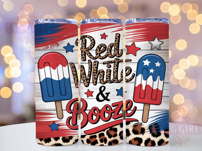 Cheers & Freedom Red White and Booze Tumbler, Patriotic Tumbler Wrap, 4th Of July Booze Tumbler, Funny USA Sublimation, 20oz Alcohol Tumbler Design, Drunk In America Wrap, Independence Day Tumbler Sublimation SvggirlplusArt 