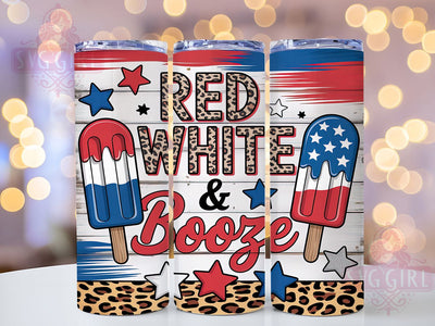 Cheers & Freedom Red White and Booze Tumbler, Patriotic Tumbler Wrap, 4th Of July Booze Tumbler, Funny USA Sublimation, 20oz Alcohol Tumbler Design, Drunk In America Wrap, Independence Day Tumbler Sublimation SvggirlplusArt 