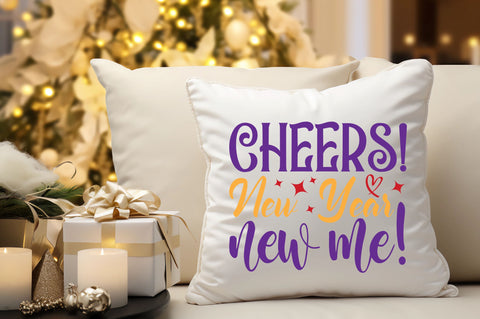Cheers new year new me svg design SVG Regulrcrative 