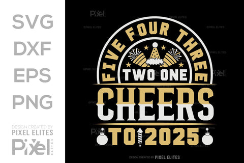 Cheers to 2026 SVG Bundle | 5 4 3 2 1 Countdown Designs SVG ETC Craft 