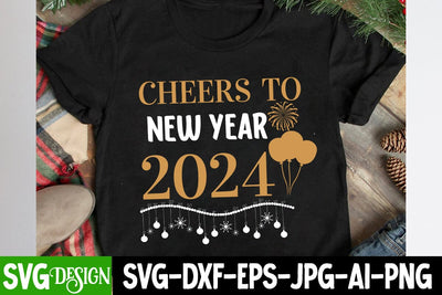Cheers to New Year 2024 SVG Cut File, Cheers to New Year 2024 Sublimation Design, Happy New Year SVG Design , 2024 Sublimation Design, New Year 2024 SVG Cut File, 2024 New Year SVG bundle,New Year SVG Design 2024 SVG BlackCatsMedia 