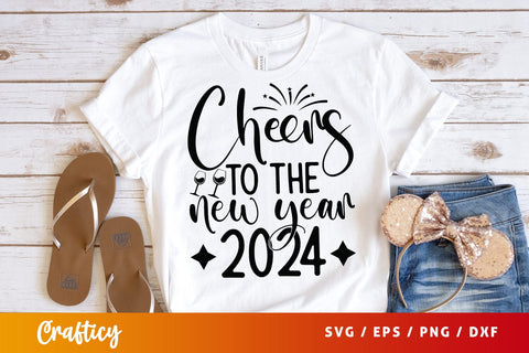 Cheers to the new year 2024 SVG Design SVG Designangry 