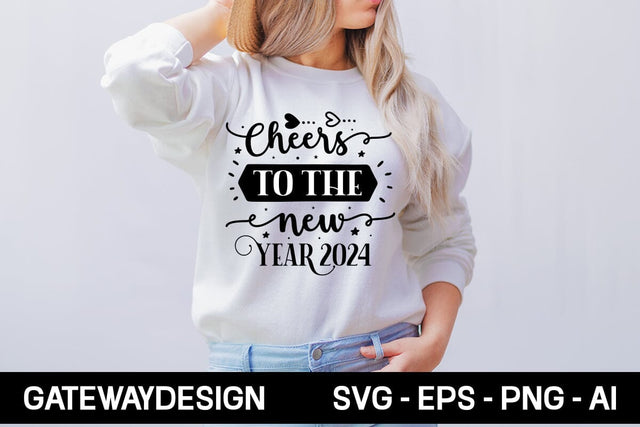 Cheers To The New Year 2024 svg design SVG designmaster24 