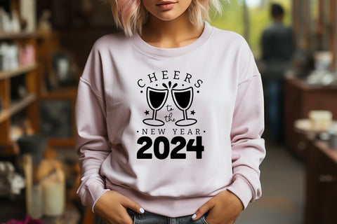 Cheers to the New Year 2024 SVG SVG CraftLabSVG 