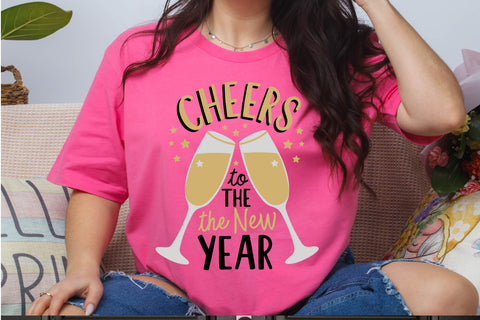 Cheers to the New Year – Celebration SVG for Party Crafts SVG Silhouette School Blog Design Shop 