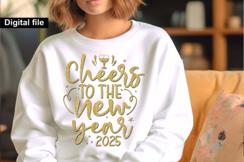 Cheers to the new year png, New year t shirt, Funny New year cut files, New year gift shirt, New Years Party, Cosy Season SVG Isabella Machell 
