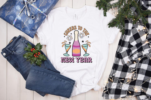 Cheers to the New Year PNG Sublimation Sublimation CraftLabSVG 