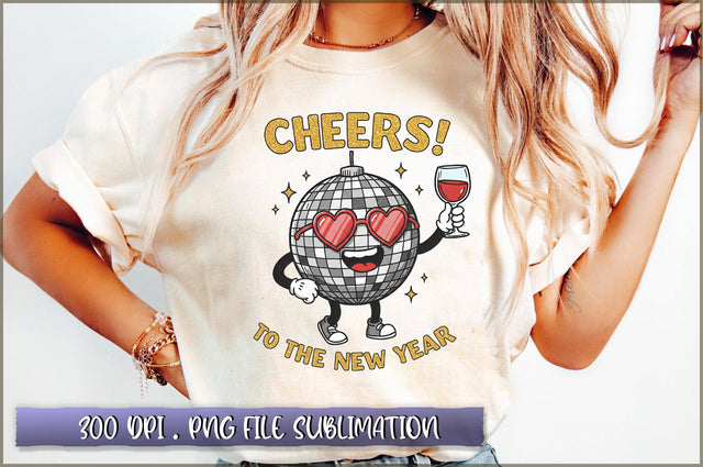 Cheers to the New Year Sublimation Sublimation Shetara Begum 