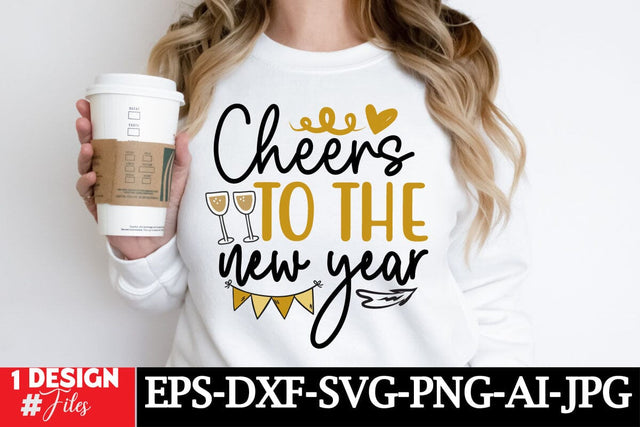 Cheers To The New Year SVG Cut File, New Year Sublimation PNG, New Year T-shirt Design, New Year SVG Quotes SVG Insomnia Std 