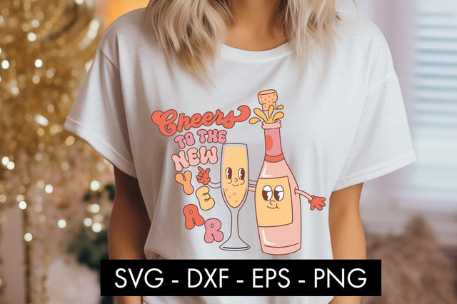 Cheers To The New Year SVG Cut File SVG Freeling Design House 