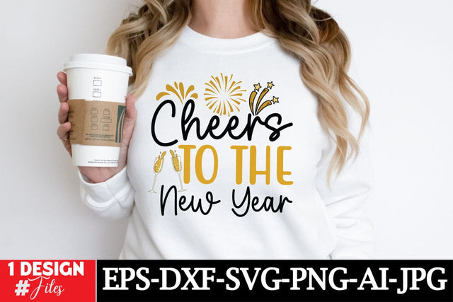 Cheers To The New Year SVG Cut File SVG Insomnia Std 