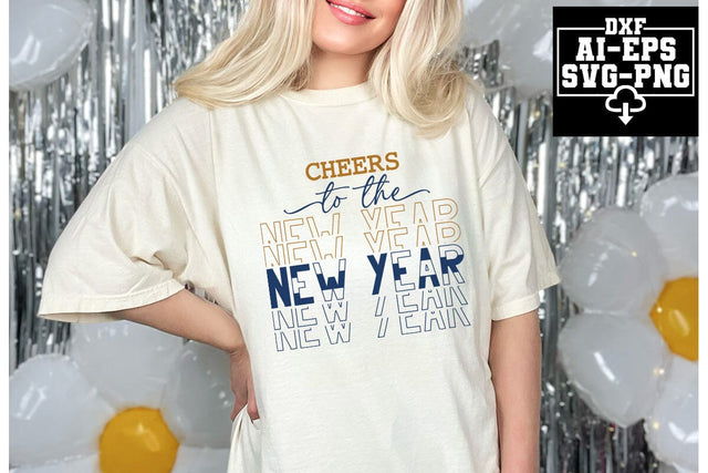 Cheers To The New Year Svg Cut Files Creative Art SVG CraftlabSvg55 