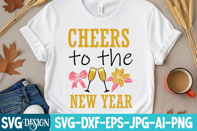 Cheers to the New Year SVG Design,Cheers to the New Year Sublimation Design PNG,New Year SVG Design, New Year 2026 SVG Cut File, 2026 New Year SVG bundle,New Year SVG Design 2026 SVG BlackCatsMedia 