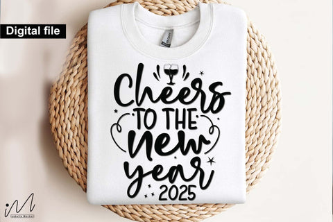 Cheers to the new year svg, New year t shirt svg, Funny New year cut files, New year gift shirt svg, New Years Party, Cosy Season svg SVG Isabella Machell 