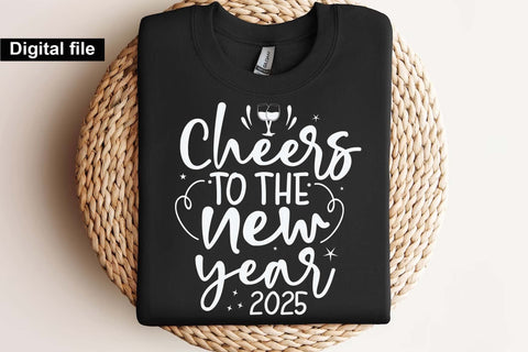 Cheers to the new year svg, New year t shirt svg, Funny New year cut files, New year gift shirt svg, New Years Party, Cosy Season svg SVG Isabella Machell 