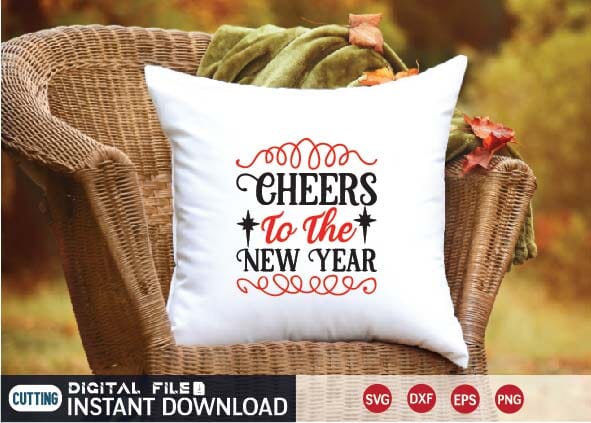Cheers to the New Year svg SVG designer krishna 