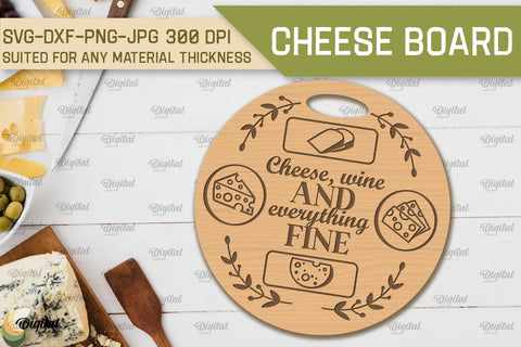 Cheese Boards SVG. Cutting Boards Laser Cut SVG SVG Evgenyia Guschina 