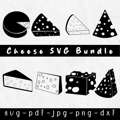 Cheese SVG, Cheese Outline SVG,Cheese Wedge svg, Cheese Cut File, Cheese Silhouette, Cheese Clipart, Cricut, Instant Download SVG SilaBerlin 