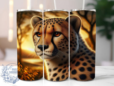 Cheetah Animal Print 20oz Safari Tumbler, Cheetah Tumbler, Animal Print, Wild Animal Design, 20oz Wrap, Safari Gift, Leopard Print, Jungle Decor Sublimation ToriDesigns 