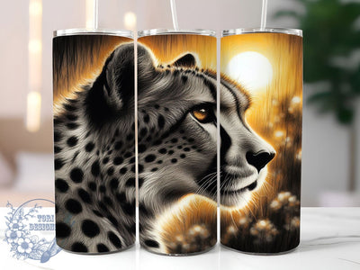 Cheetah Animal Print 20oz Safari Tumbler, Cheetah Tumbler, Animal Print, Wild Animal Design, 20oz Wrap, Safari Gift, Leopard Print, Jungle Decor Sublimation ToriDesigns 