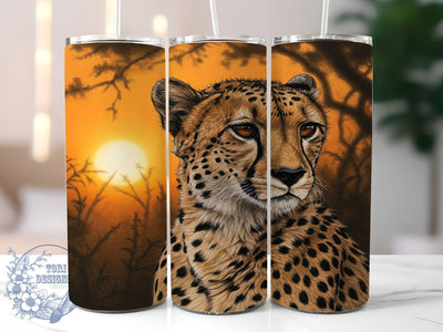 Cheetah Animal Print 20oz Safari Tumbler, Cheetah Tumbler, Animal Print, Wild Animal Design, 20oz Wrap, Safari Gift, Leopard Print, Jungle Decor Sublimation ToriDesigns 