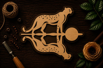 Cheetah Wildlife Decorative Laser Cut SVG File SVG Regulrcrative 