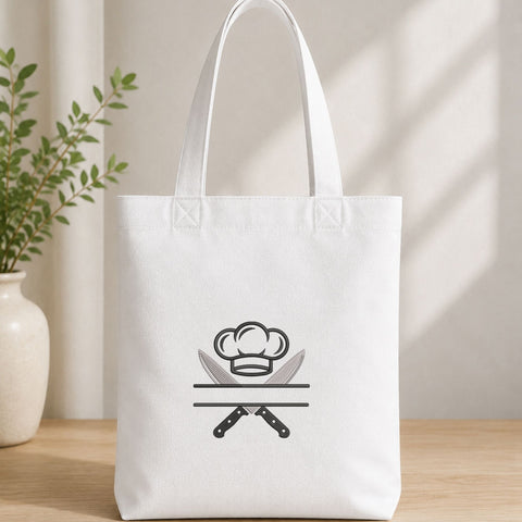 Chef Hat Crossed Knives Split Machine Embroidery Design – Kitchen Cooking Embroidery File Embroidery/Applique DESIGNS PatternFeed8 