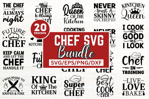 Chef Quotes Svg Bundle SVG Designangry 