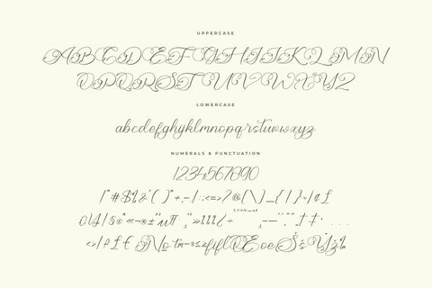 Cheline Galina - Modern Beauty Calligraphy Font Letterena Studios 