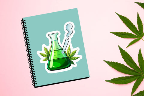 Chemical flask bottle Sticker Design Sublimation Regulrcrative 