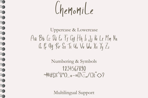 Chemomile Font Dm Letter Studio 