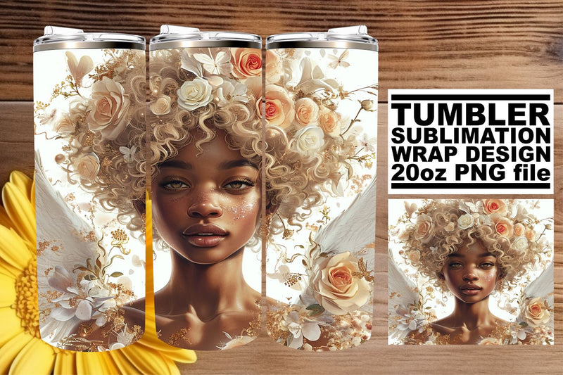 Cherish Valentine's Day on 20oz Tumblers Sublimation afrosvg 