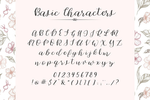 Cherokee Rose Calligraphy Script Font Beck McCormick 