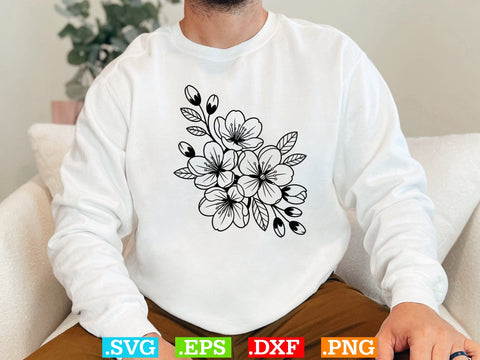 Cherry Blossom Svg Bundle, Cherry Blossom Clipart, Cherry tree Svg SVG Creativeart88 