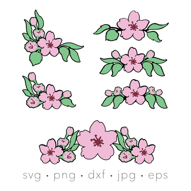 Cherry Blossom svg bundle SVG Kimberly Thomas Design 