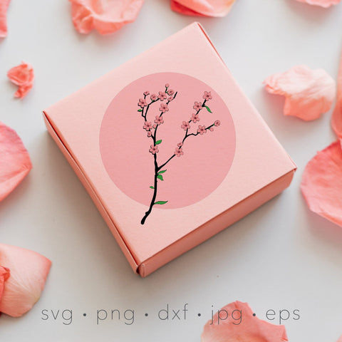 Cherry blossom tree svg, Sakura, layered flower svg SVG Kimberly Thomas Design 