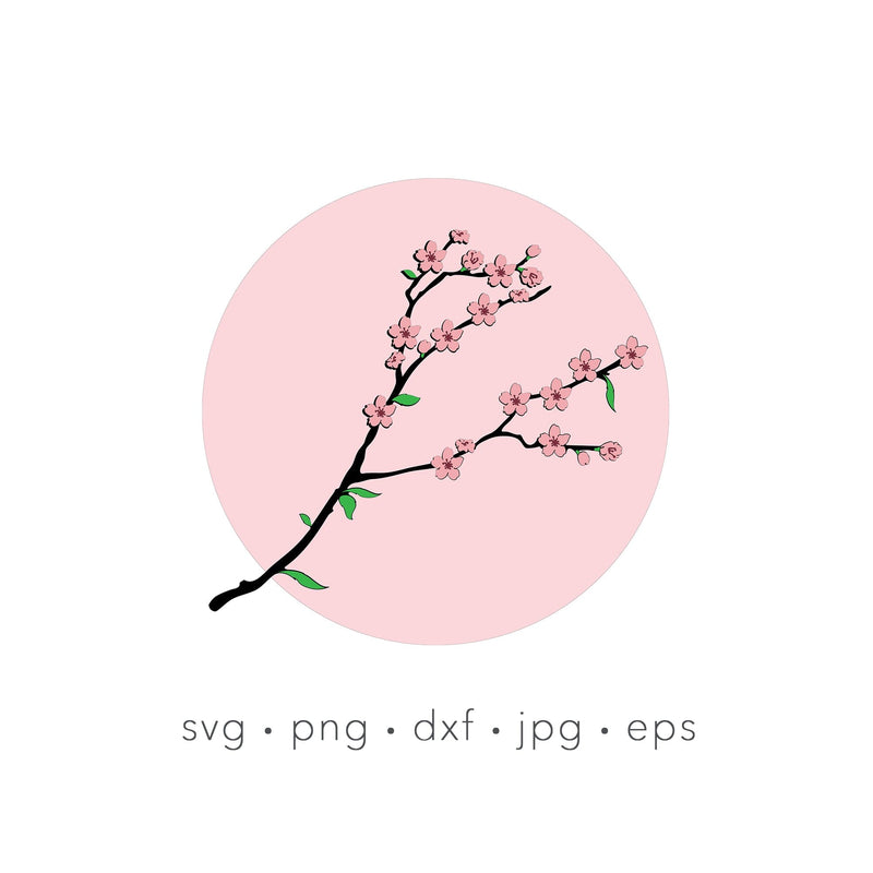 Cherry blossom tree svg, Sakura, layered flower svg SVG Kimberly Thomas Design 
