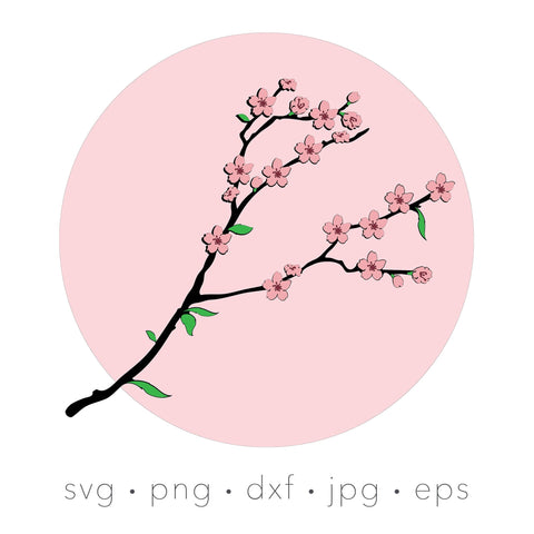 Cherry blossom tree svg, Sakura, layered flower svg SVG Kimberly Thomas Design 